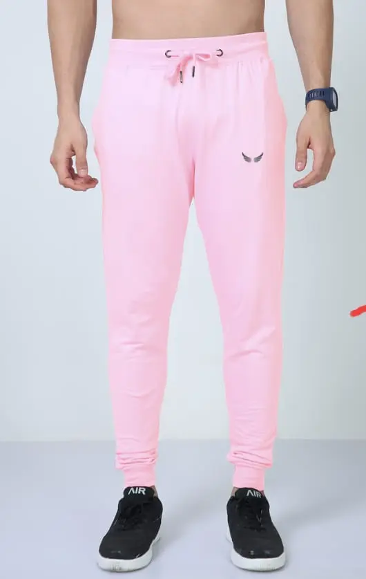 LT mens lite baby pink joggers