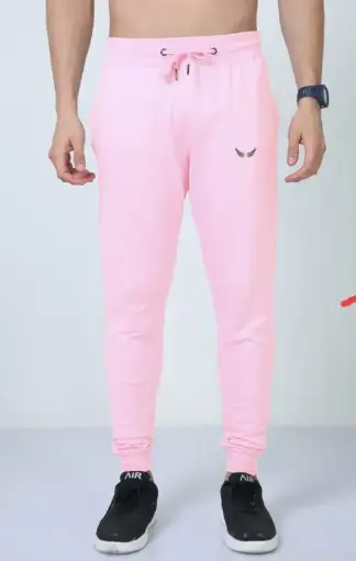 LT mens lite baby pink joggers